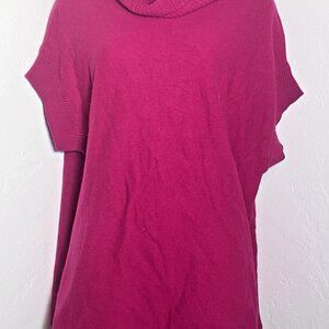 Vince Sweater Womens Size Medium Oversized Cashmere Fuschia Pink